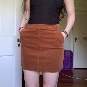 Corduroy Mini Skirt